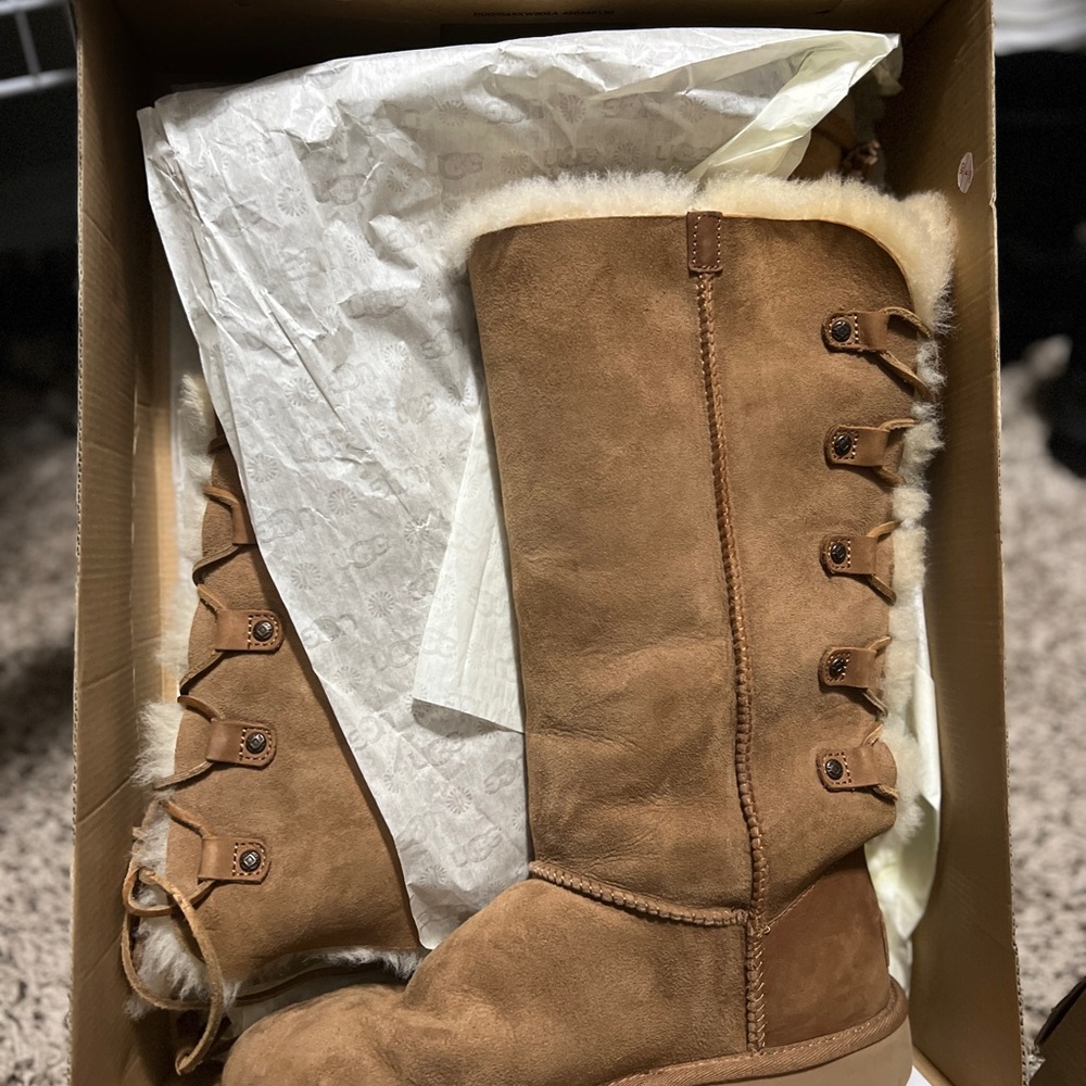 UGG Brown Shearling Tall Boots